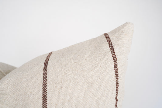 Maple Brown Stripe Cushion