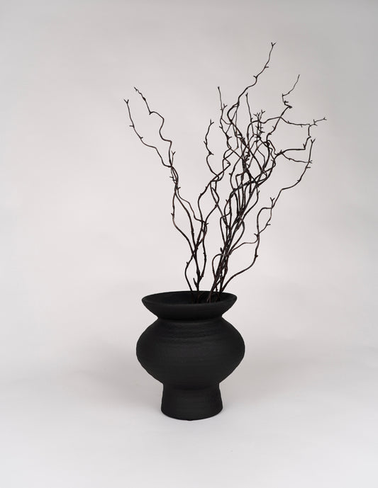 Ola Black Vase 23cm