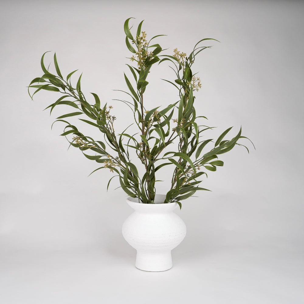 Ola White Vase 23cm