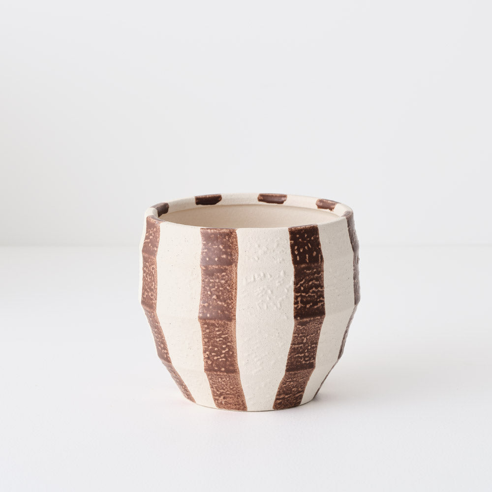 Oreio Chocolate Striped Pot (14cm)