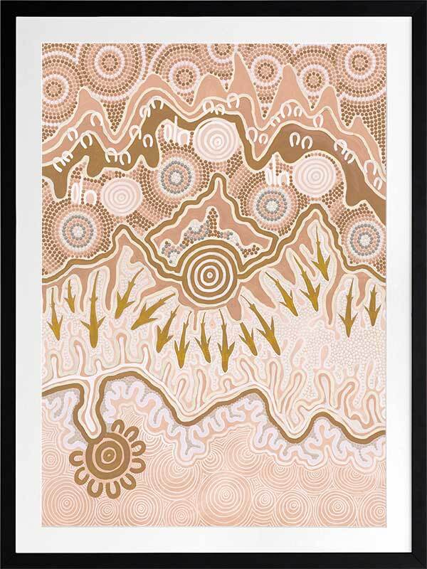 Birrbay Connection Blush Pink Print