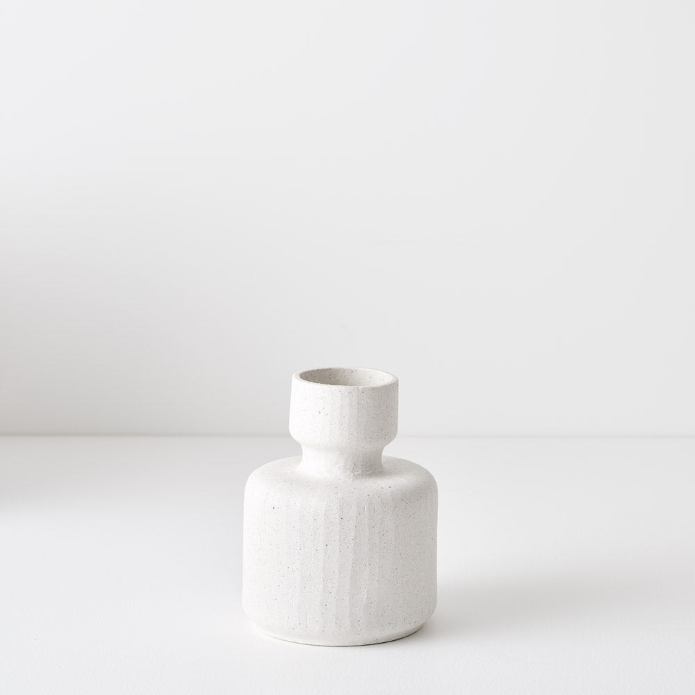 Alena White Chalk Vase 16cm