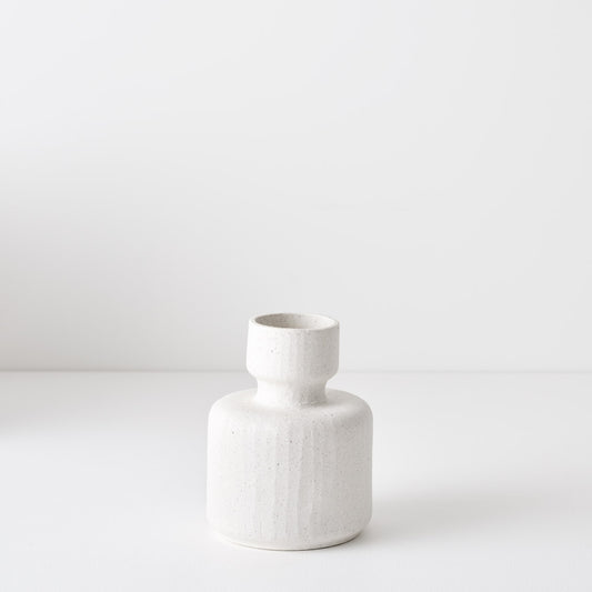 Alena White Chalk Vase 16cm
