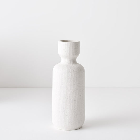 Alena White Chalk Vase 26cm