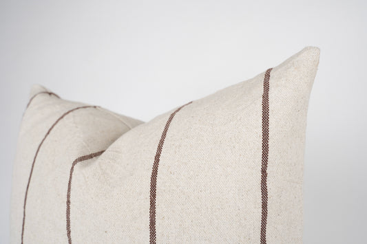 Maple Brown Stripe Cushion Cover 55x55cm