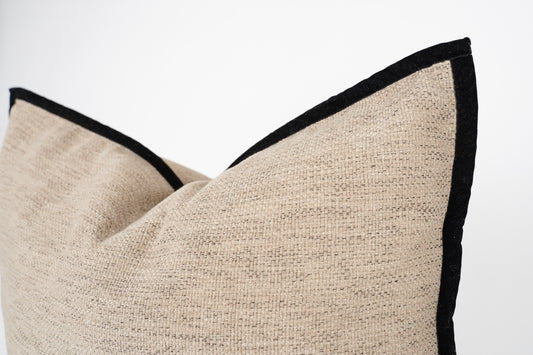 Maya Beige & Black Cushion