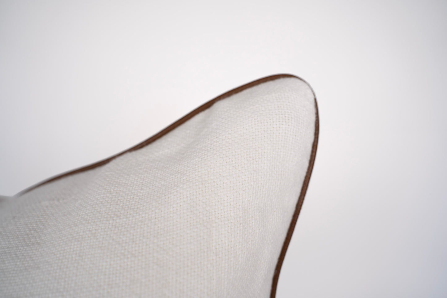 Muse White & Brown Cushion Cover 50x50cm