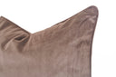 Koa Chocolate Velvet Lumbar Cushion Cover