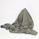 Luca Boho Khaki Linen Throw