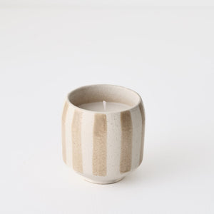 Oreio Sand Striped Candle (8cm)