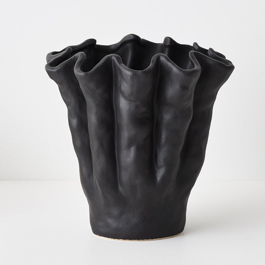 Ena Black Vase 28cm