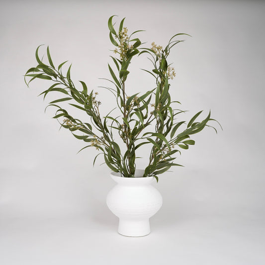 Ola White Vase 23cm