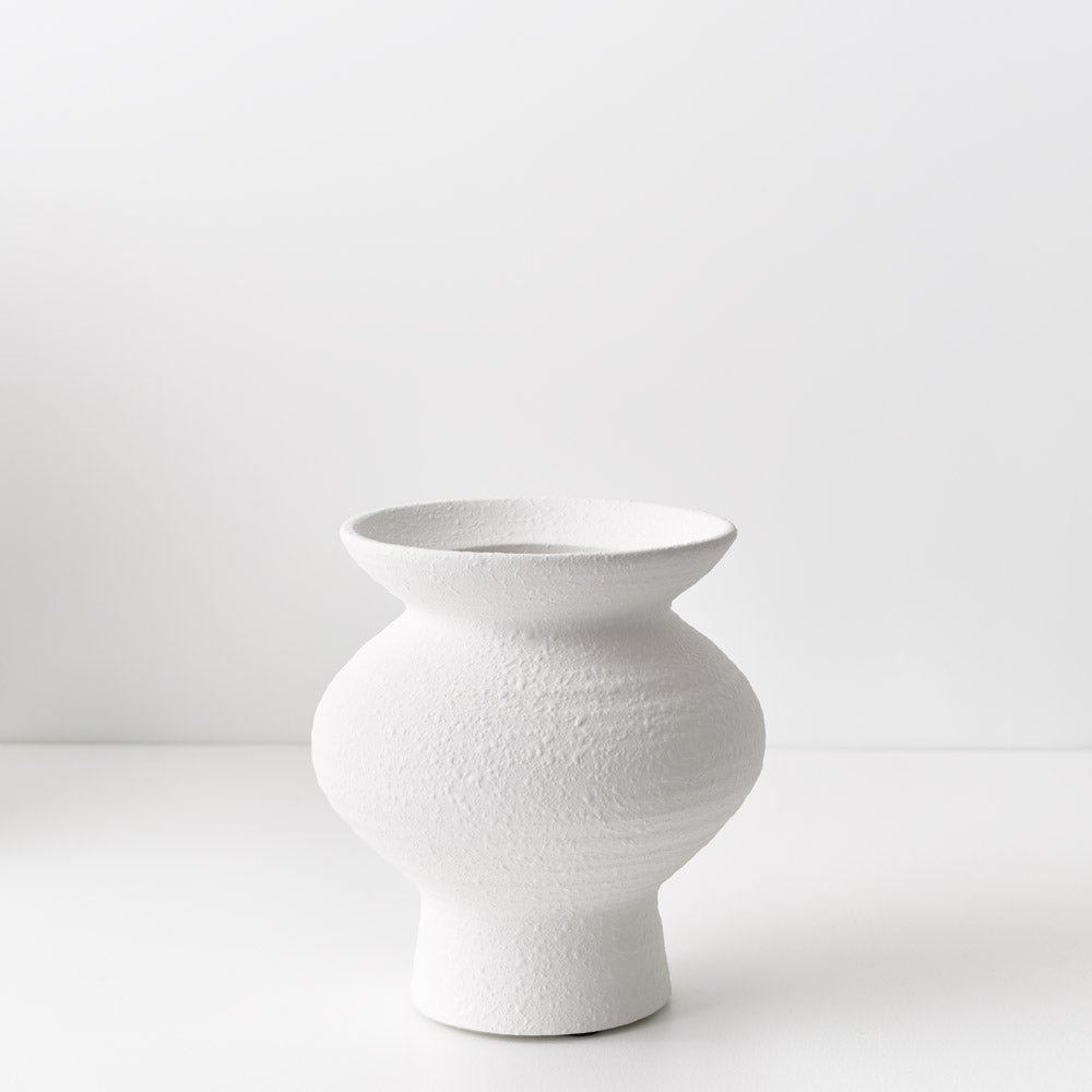 Ola White Vase 23cm