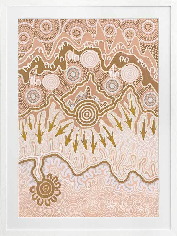 Birrbay Connection Blush Pink Print