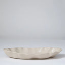 Ruffle Platter Chalk White