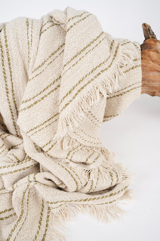 Alba Olive Throw