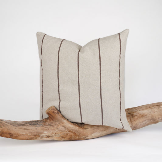 Maple Brown Stripe Cushion